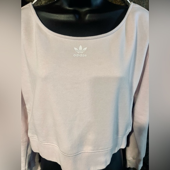 Adidas Almost Pink Slouchy Crew Women’s Size Small NWT - Picture 3 of 5